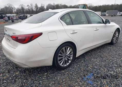 2018 Infiniti Q50 3.0T Luxe z USA, uszkodzony, nr VIN JN1EV7AP2JM365479